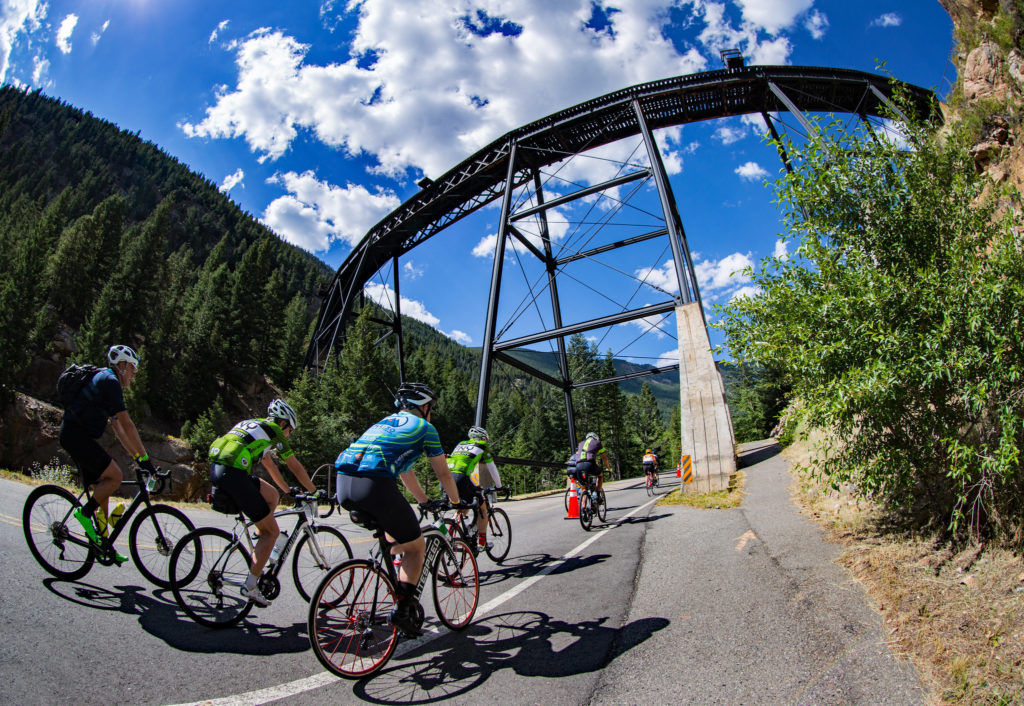 Triple Bypass Bicycle Ride in the heart of the Colorado