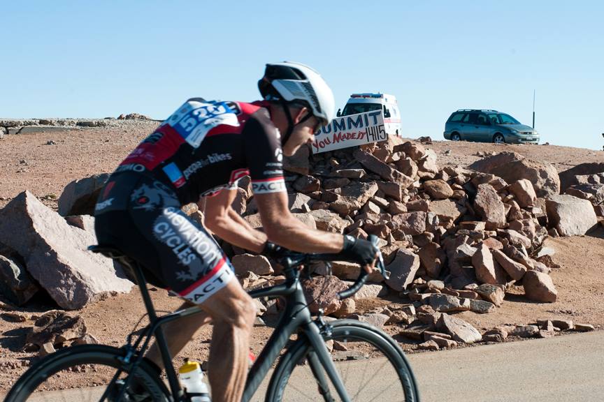 You reached the summit of Pikes Peak by bike!