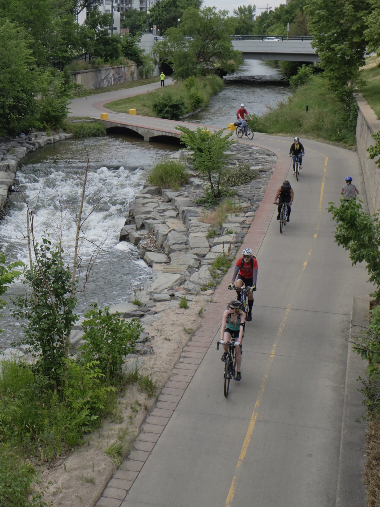 Bicyclists on the Cherry Creek Trail