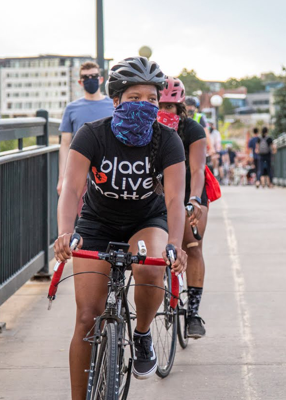 Bicyclists on Cherry Creek Trail