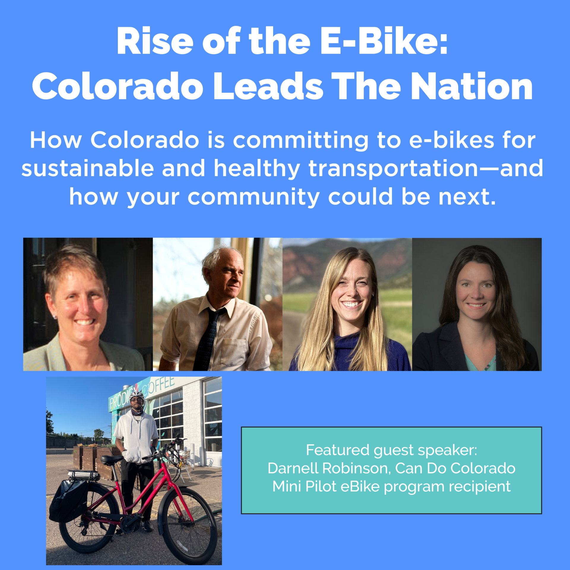 Graphic advertising the Rise of the Ebike webinar described in text.