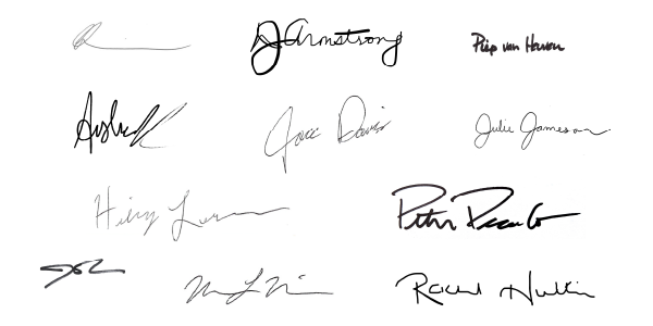 BicycleColorado_Dec2022 A graphic showing the signatures of all Bicycle Colorado staff members. It has 11 signatures.
