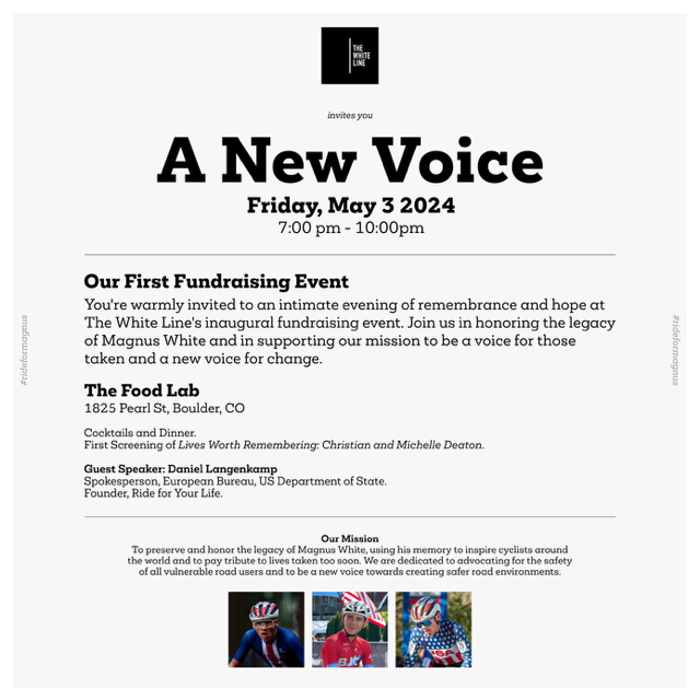 image for ‘A New Voice’ Fundraising Event for the White Line Foundation