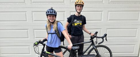 image for In Their Words: Siblings Log Thousands of Miles by Biking to School
